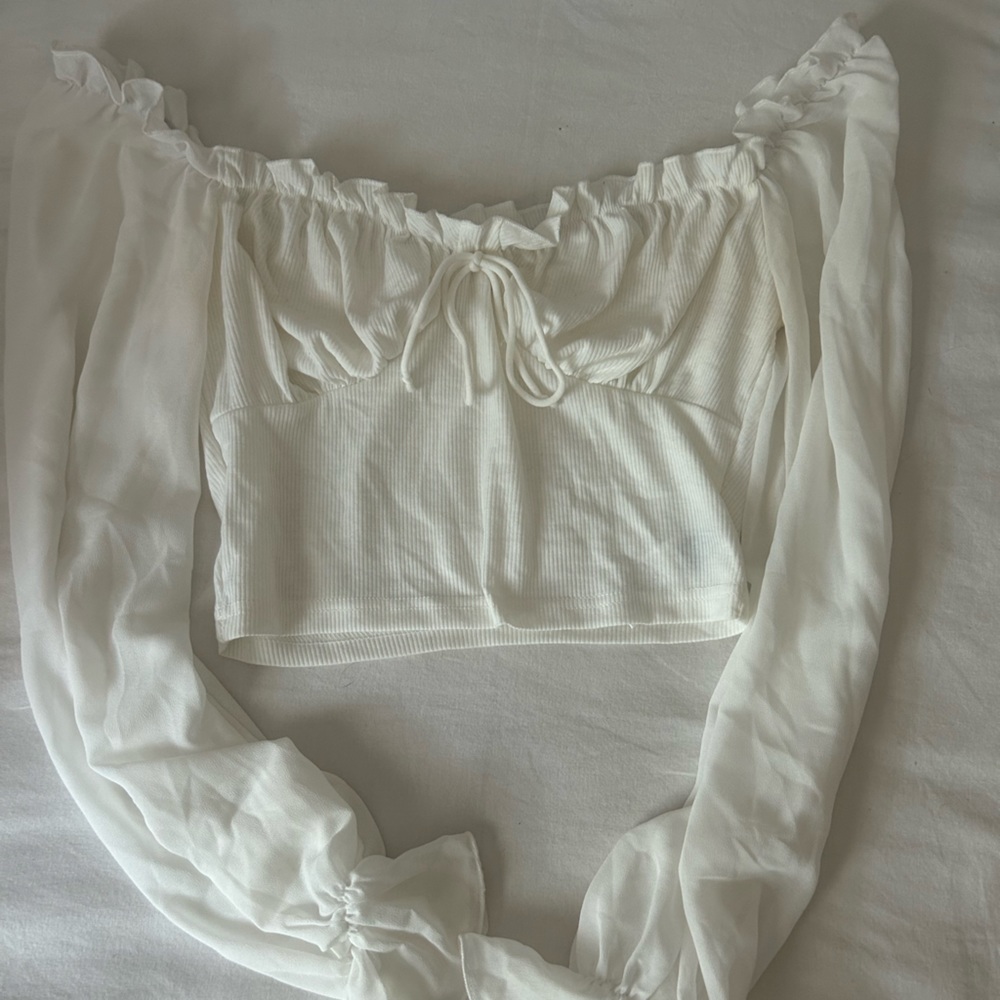 Puff Sleeve Crop Top